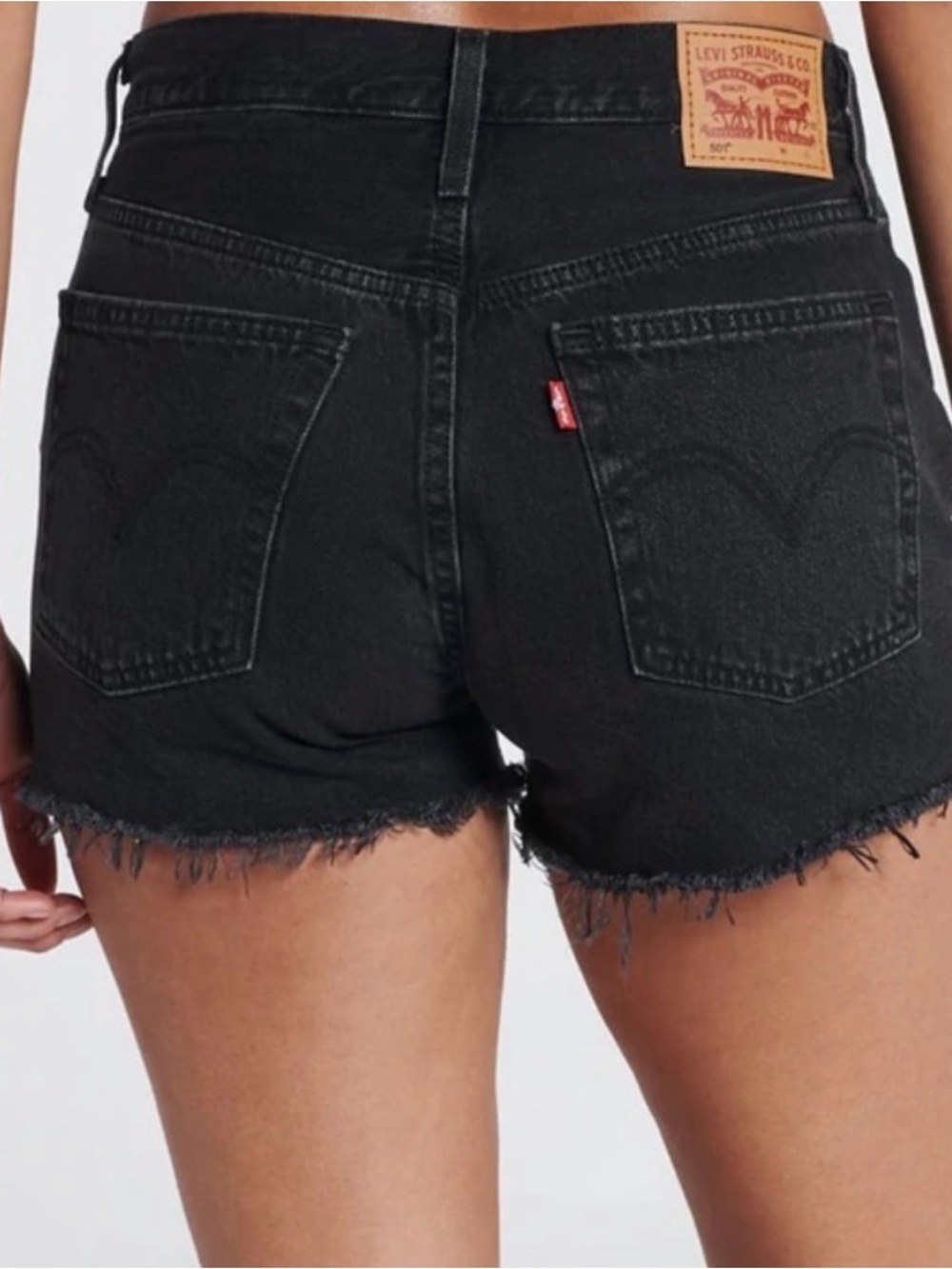 Levi’s black 501 shorts size 26